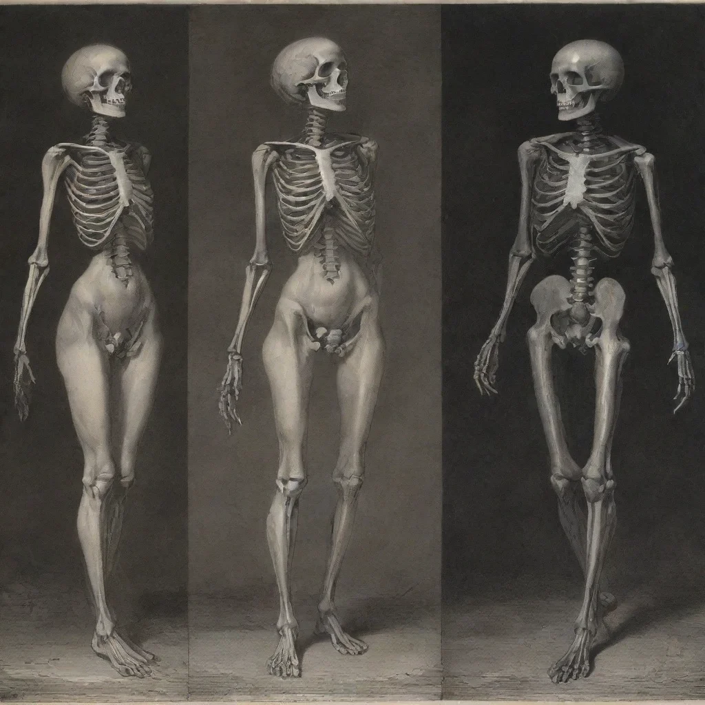 aiartstation art gustave dor%C3%A9%2C four stages of a woman shrinking from anorexia to a skeleton confident engaging wow 3