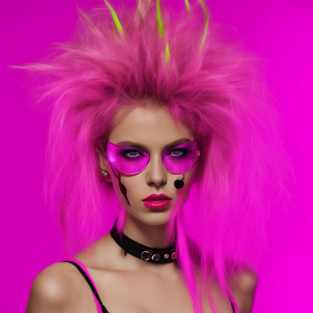 aiartstation art hairy cherry neon punk confident engaging wow 3