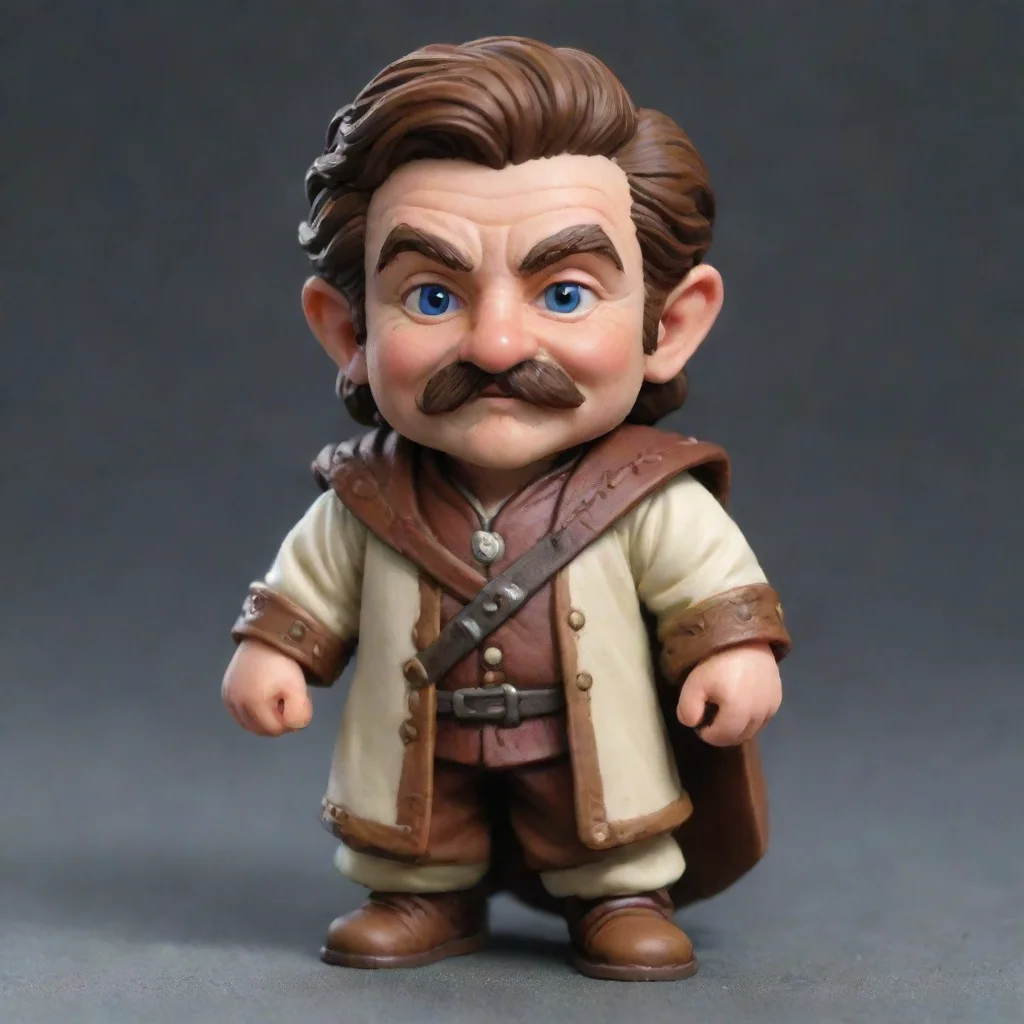 aiartstation art halfling cleric with moustache confident engaging wow 3