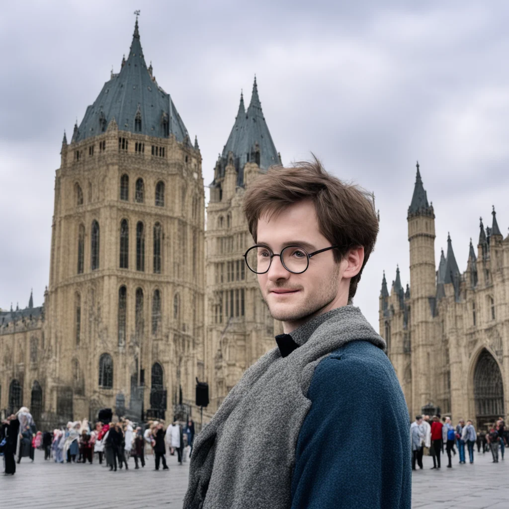aiartstation art harry potter as a tourist%2C big ben on background confident engaging wow 3