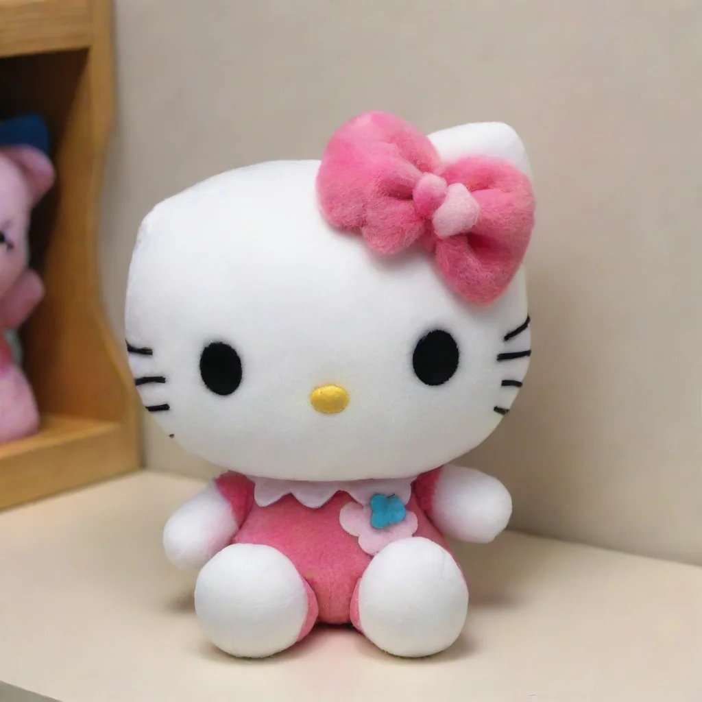 aiartstation art hello kitty plushie in the backrooms confident engaging wow 3