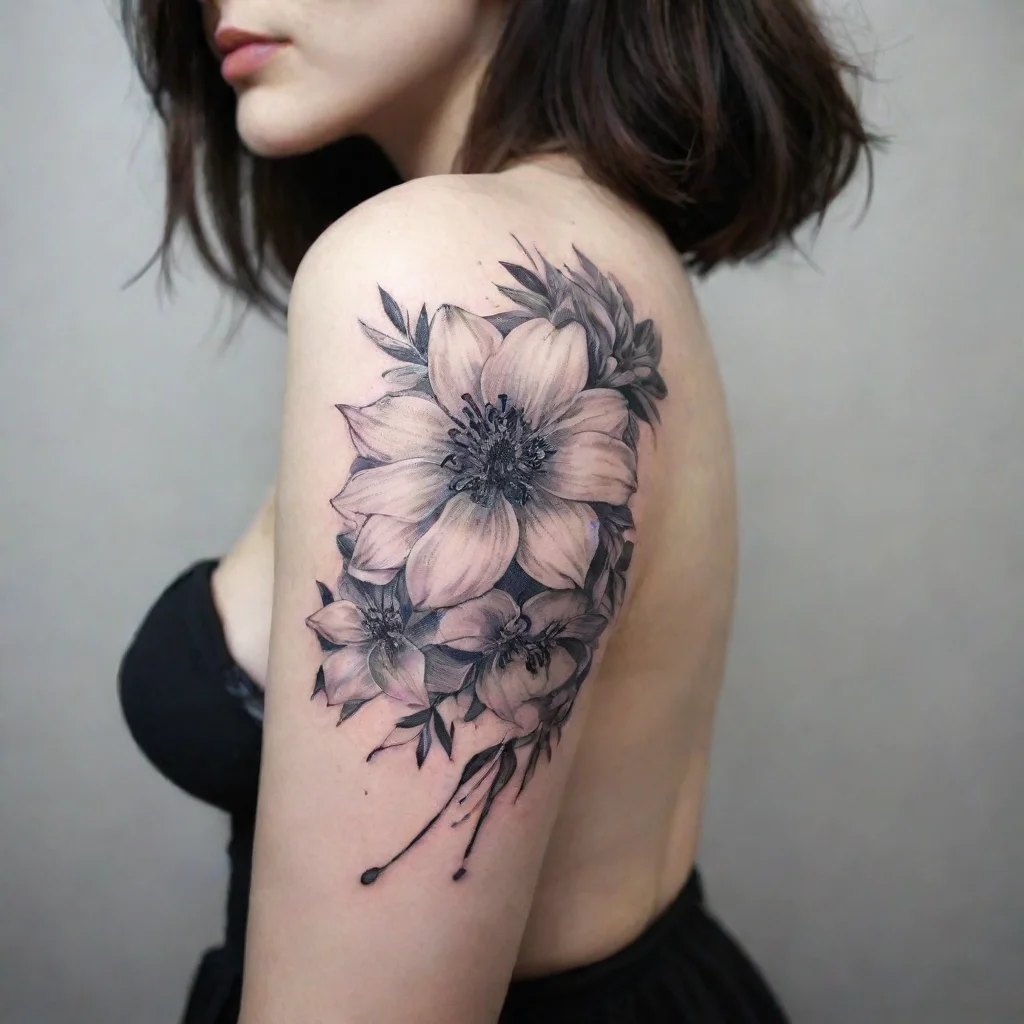 aiartstation art her artstation fine line black and white tattoo confident engaging wow 3