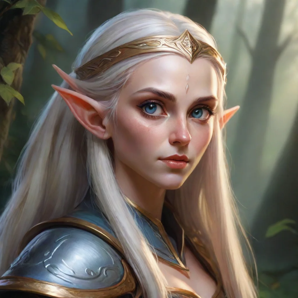 aiartstation art high elf portrait fantasy confident engaging wow 3