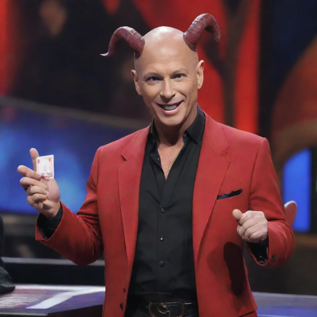 aiartstation art howie mandel as a tiefling from dungeons and dragons presenting a deal or no deal case confident engaging wow 3