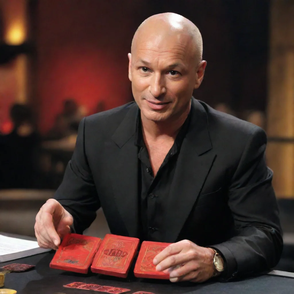 aiartstation art howie mandel as an infernal from dungeons and dragons holding a deal or no deal case confident engaging wow 3