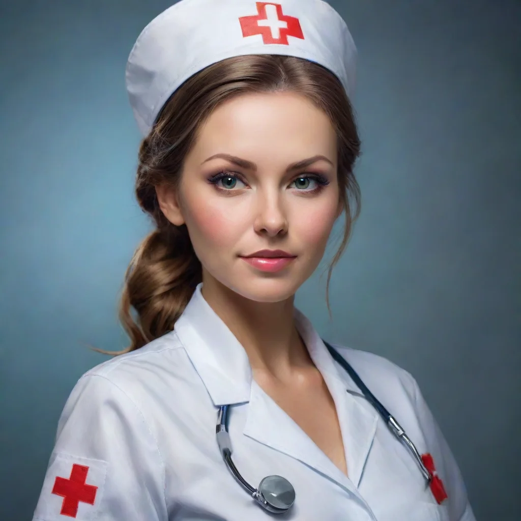 aiartstation art human portrait fantasy female nurse confident engaging wow 3