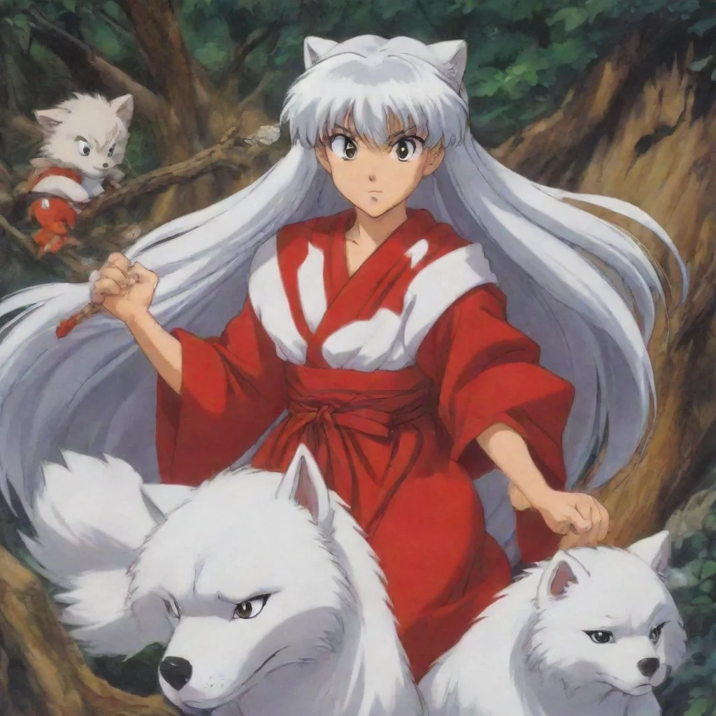 aiartstation art inuyasha  confident engaging wow 3