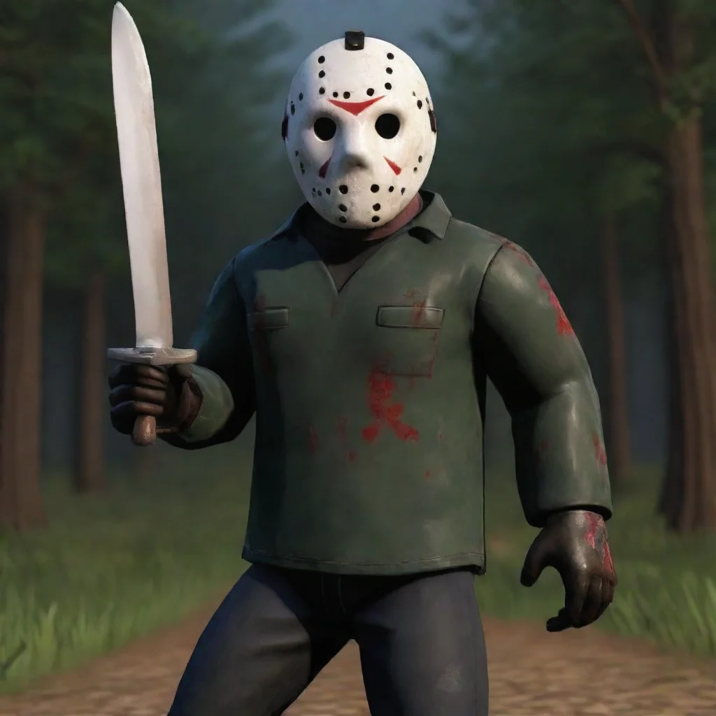 aiartstation art jason voorhees in roblox confident engaging wow 3