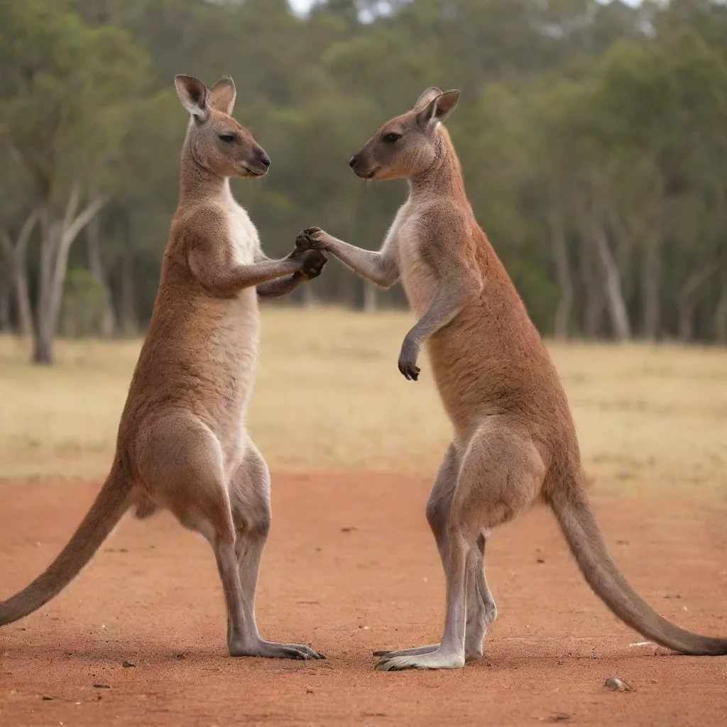 artstation art kangaroo boxing fight confident engaging wow 3