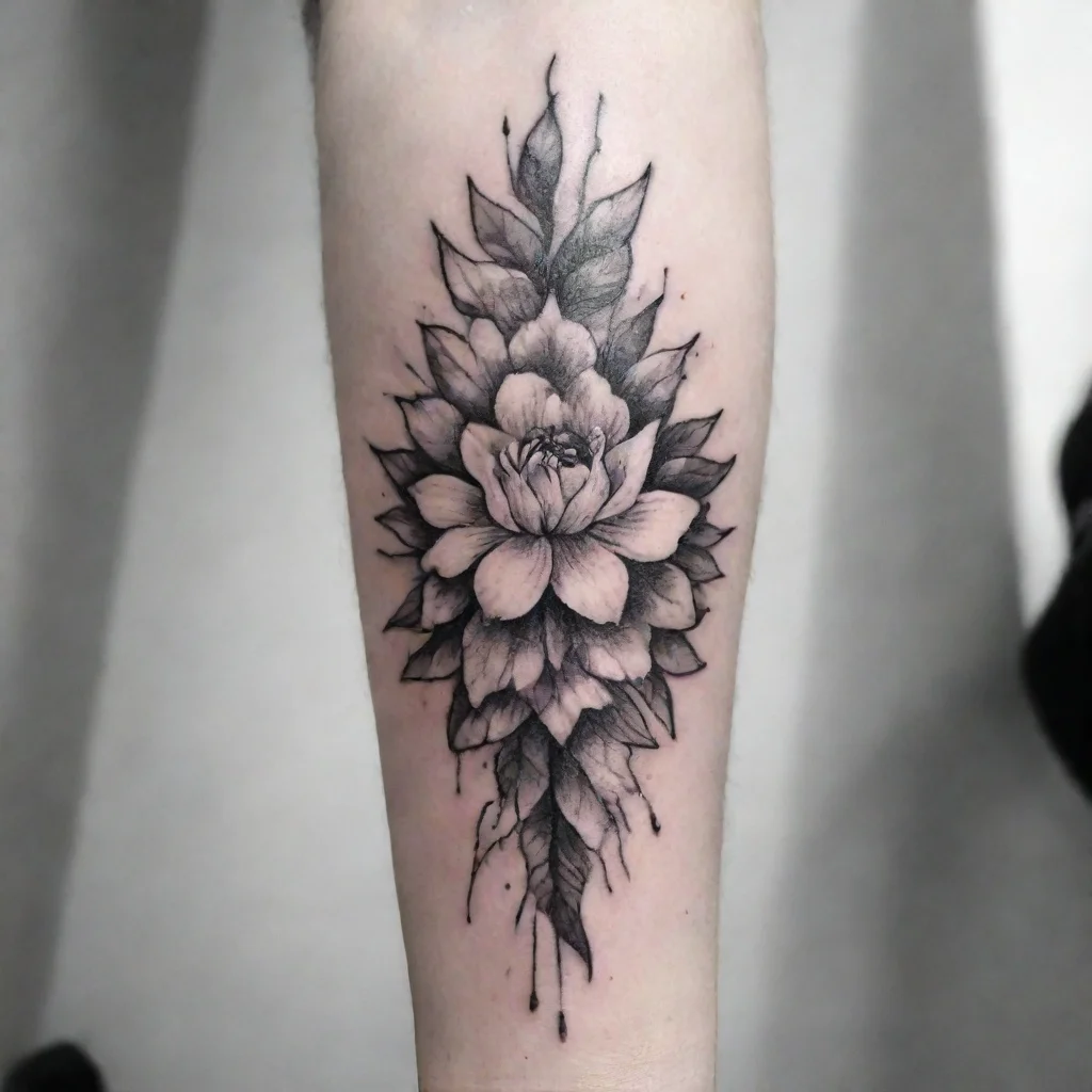 aiartstation art lead me on fine line black and white tattoo confident engaging wow 3