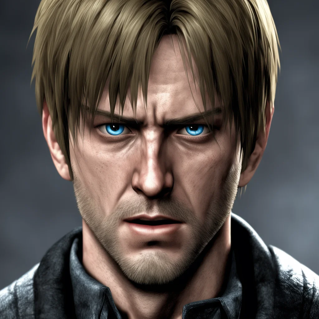 aiartstation art leon scott kennedy crying portrait%2C tears falling down from his blue eyes%2C shouting while crying re4 confident engaging wow 3