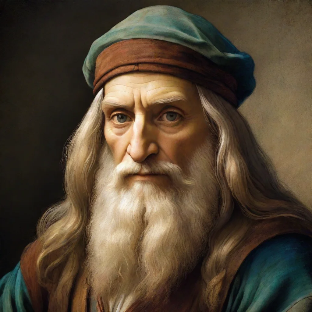 artstation art leonardo da vinci epic colorful character awesome hd detailed asthetic quality confident engaging wow 3