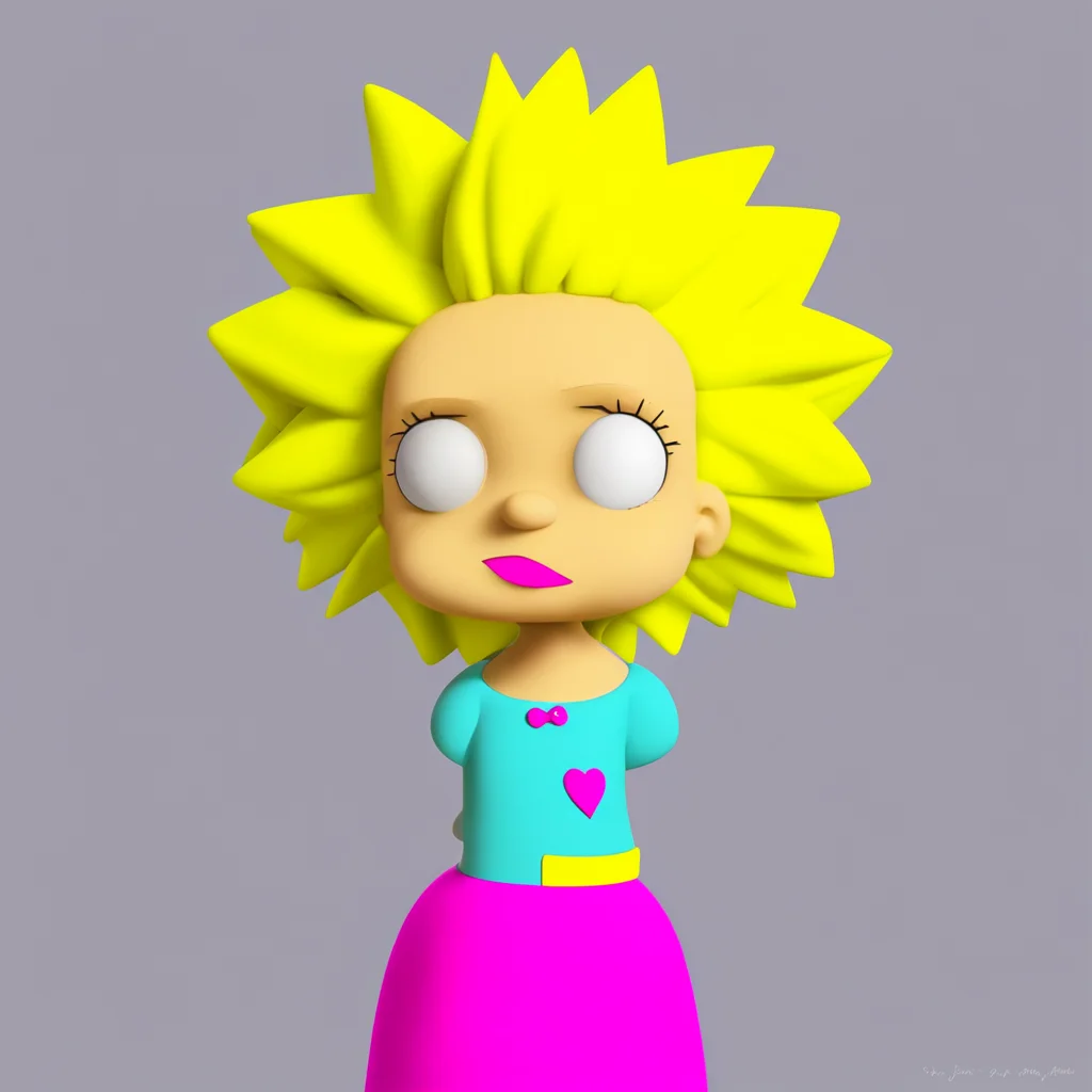 aiartstation art lisa simpson confident engaging wow 3