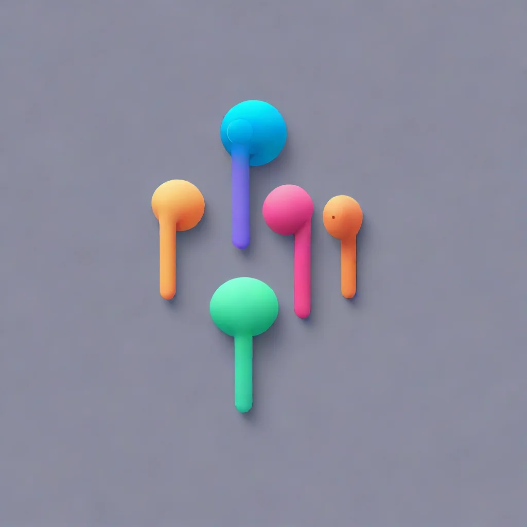 aiartstation art logo earphones minimalistic app triadic colors confident engaging wow 3