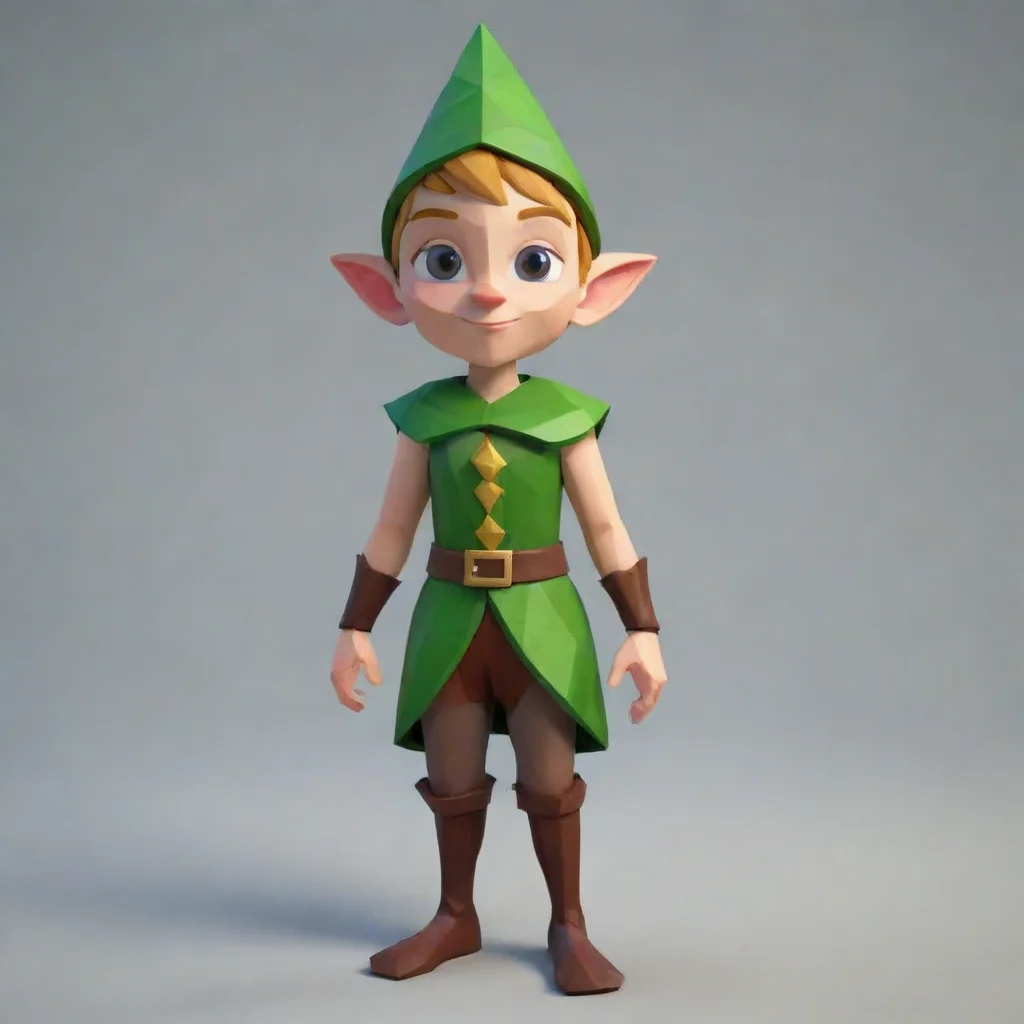 aiartstation art lowpoly elf confident engaging wow 3