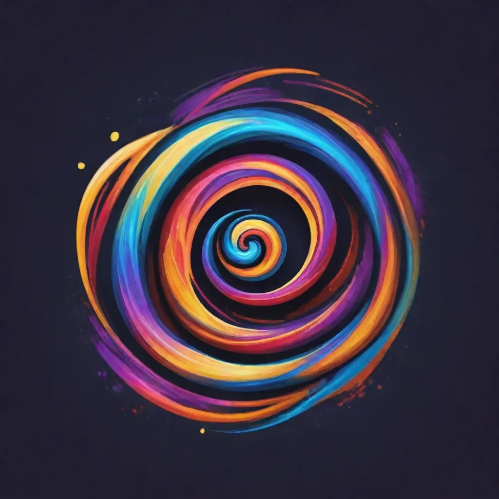 aiartstation art magical swirl making e logo artistic magical art confident engaging wow 3