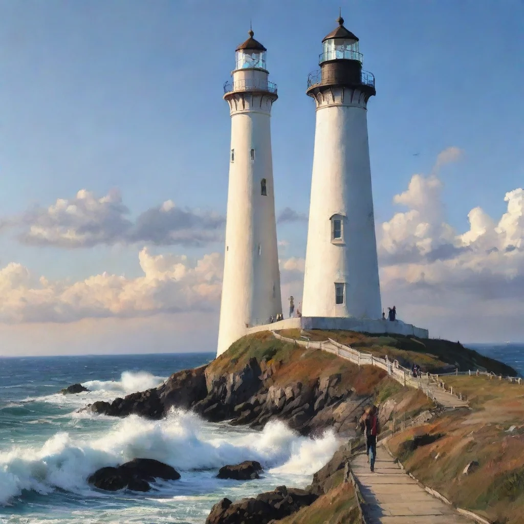 artstation art majestic lighthouse with person lovely artistic  confident engaging wow 3
