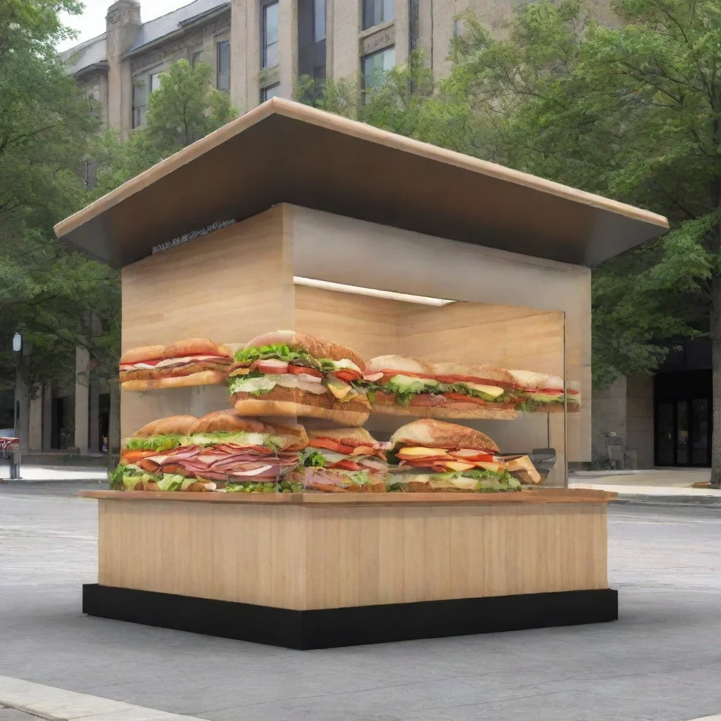 aiartstation art make me an sandwich kiosk design  confident engaging wow 3
