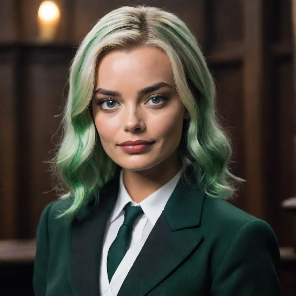 aiartstation art margot robbie as a slytherin confident engaging wow 3