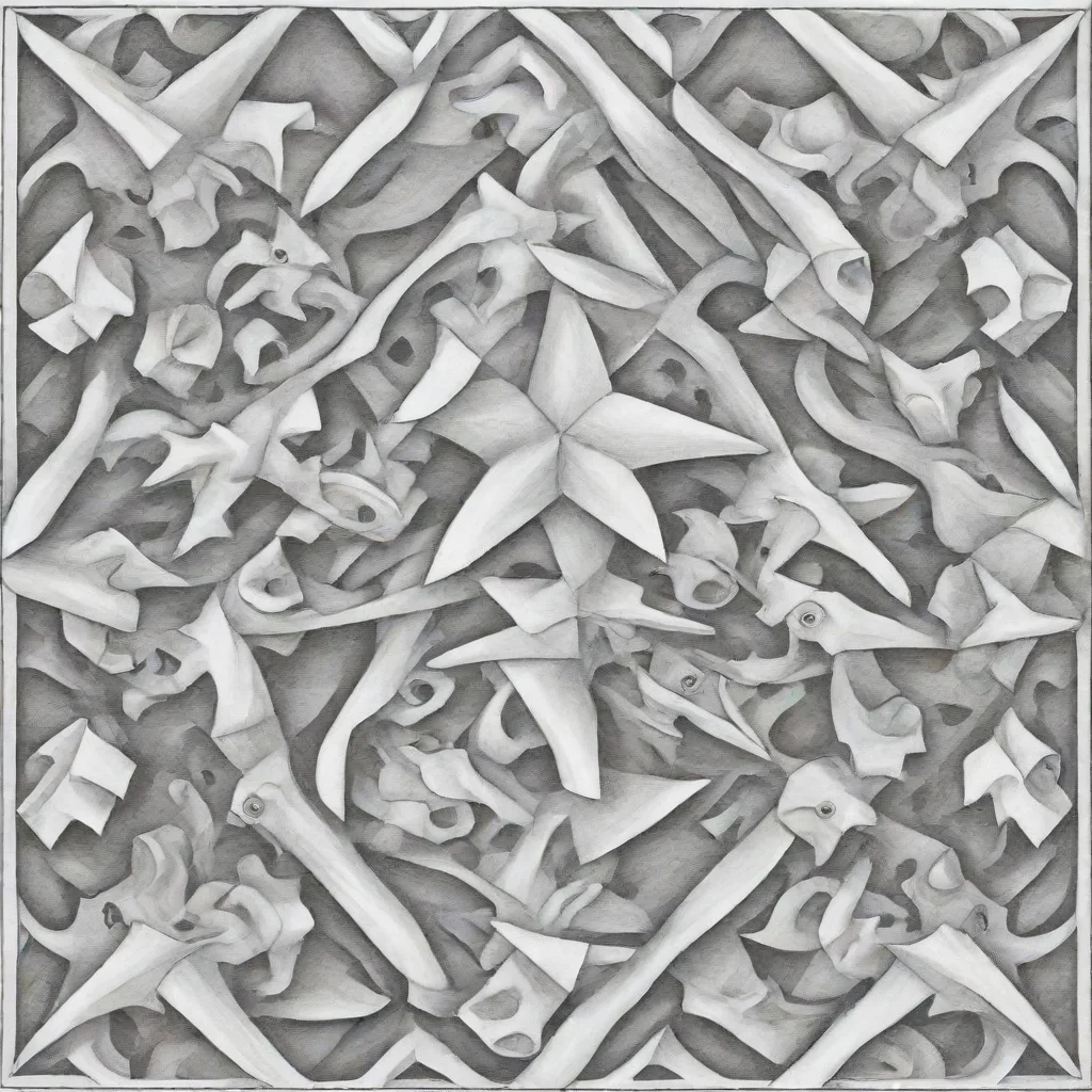 aiartstation art mc escher tessellation coloring book page %E2%80%94ar94164 confident engaging wow 3