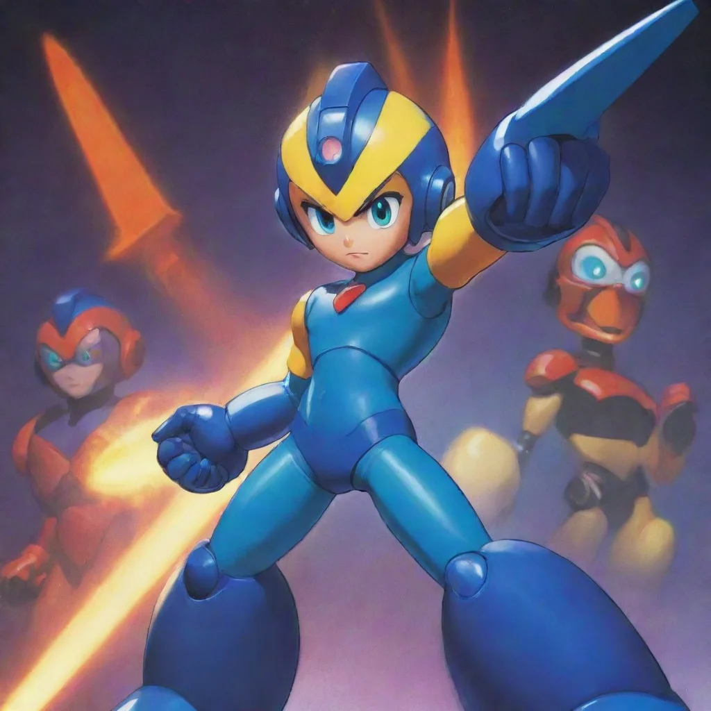 aiartstation art megaman exe confident engaging wow 3