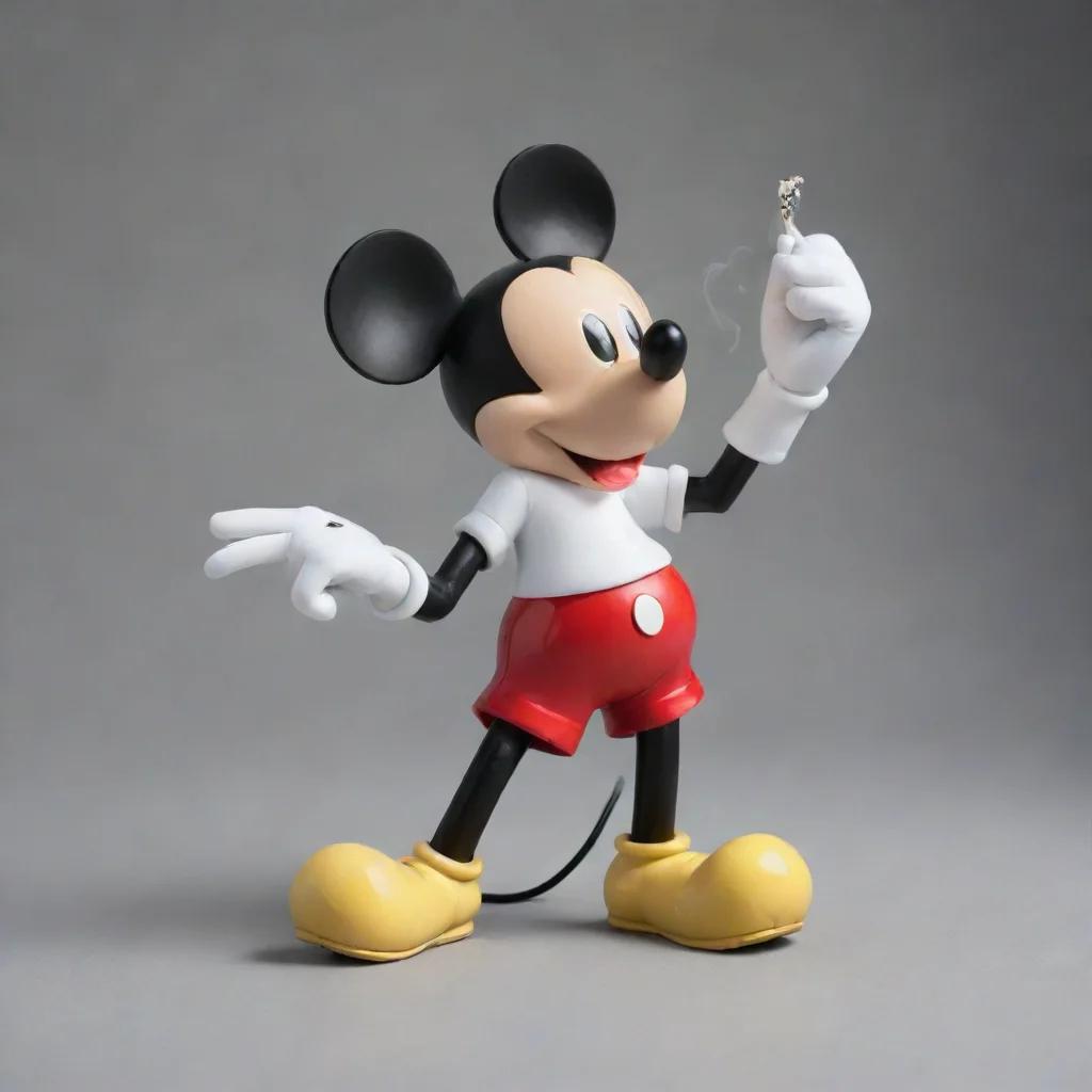 artstation art mickey mouse rolling up a joint confident engaging wow 3