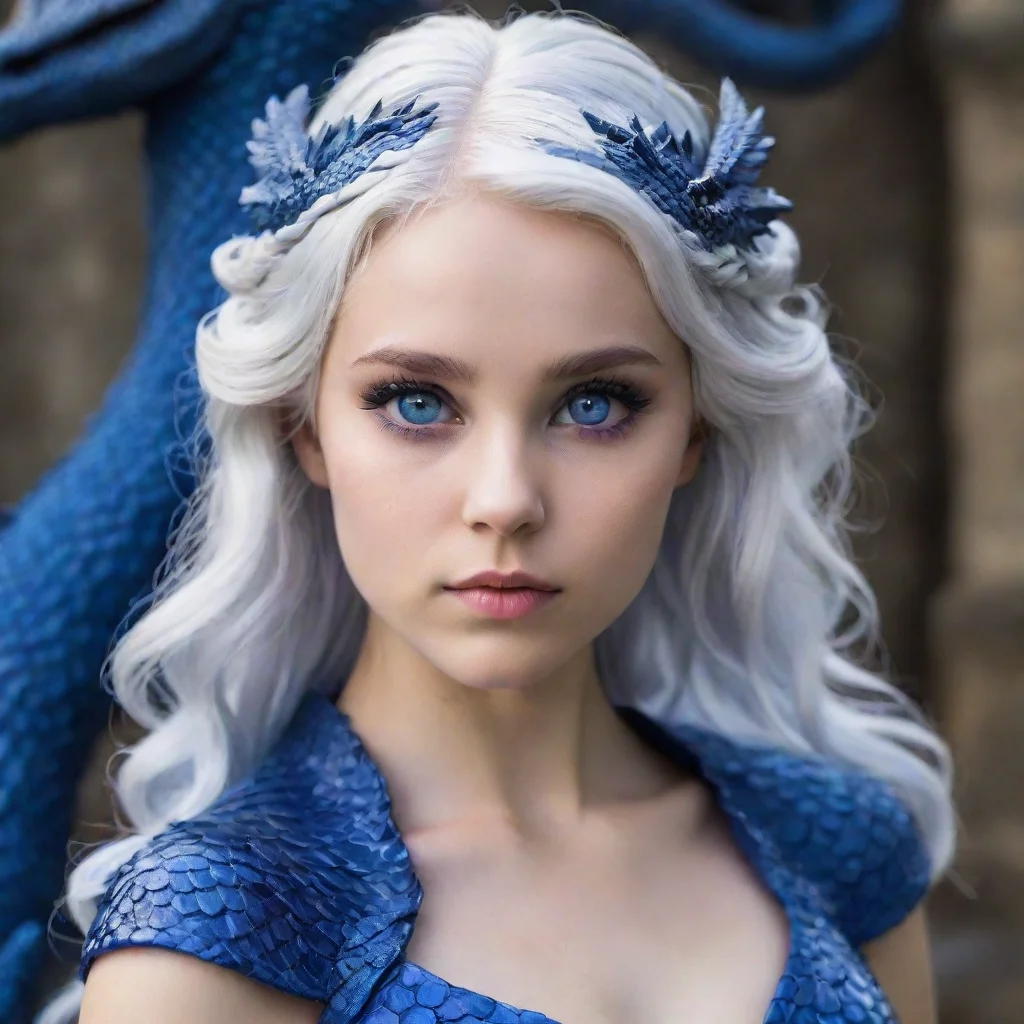 aiartstation art mujer targaryen. joven 20 a%C3%B1os%2C ojos azules%2C tez blanca%2C cabello blanco. vestido p%C3%BArpura con escamas de drag%C3%B3n confident engaging wow 3