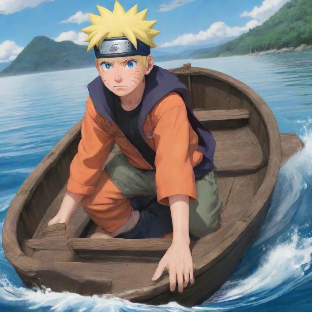 artstation art naruto in a boat  confident engaging wow 3