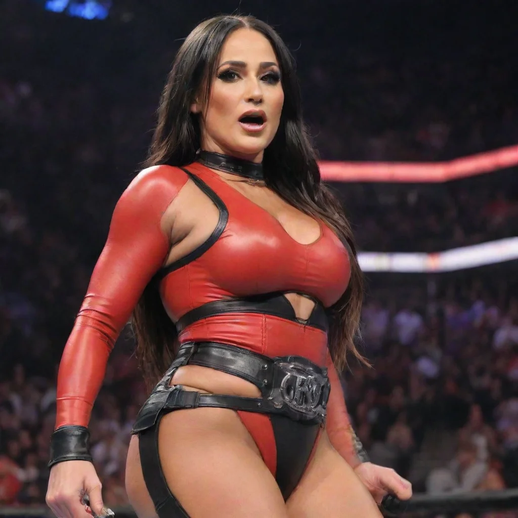 artstation art nikki bella bound and gagged in her ring gear confident engaging wow 3