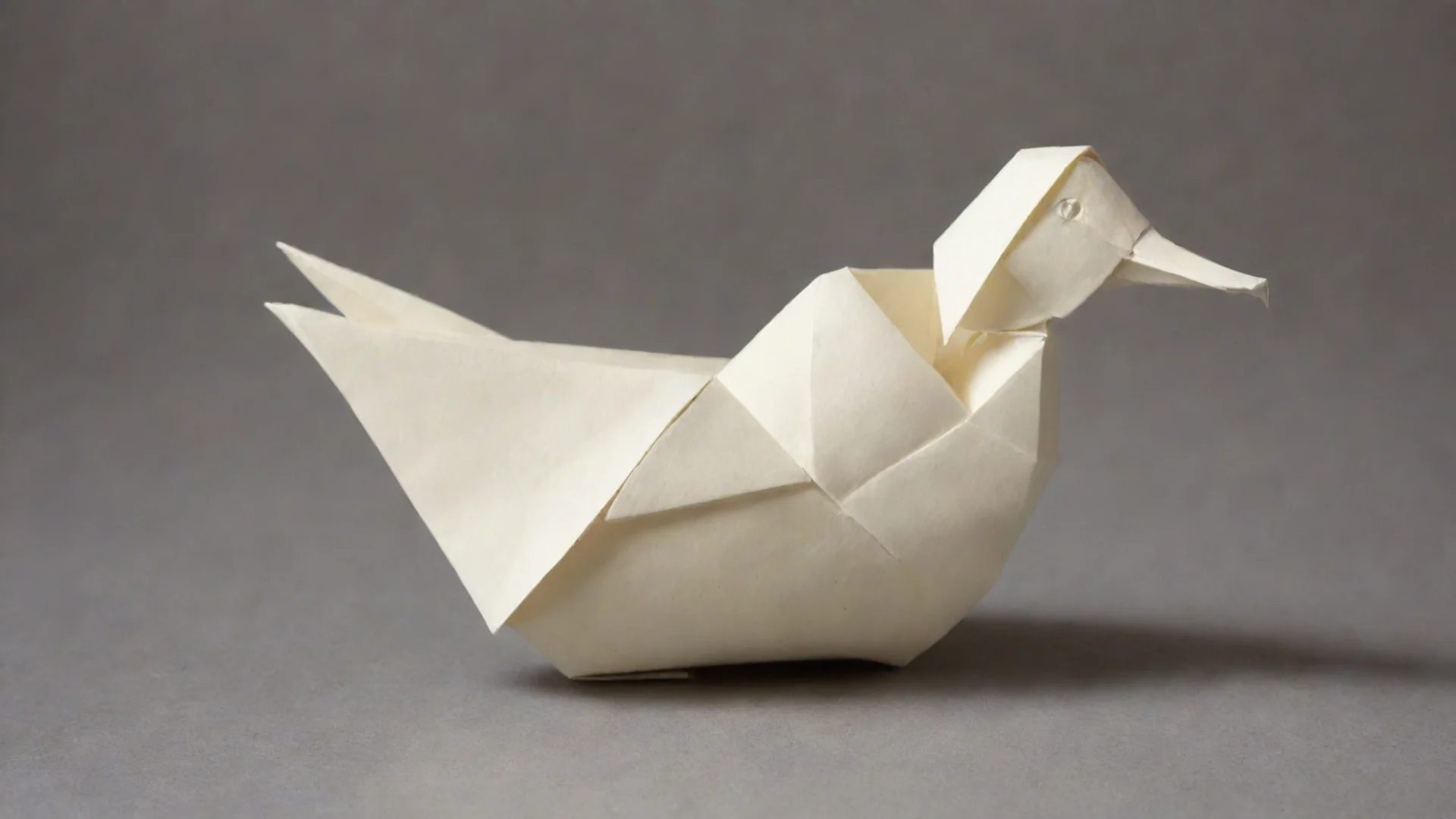 aiartstation art origami duck confident engaging wow 3 wide