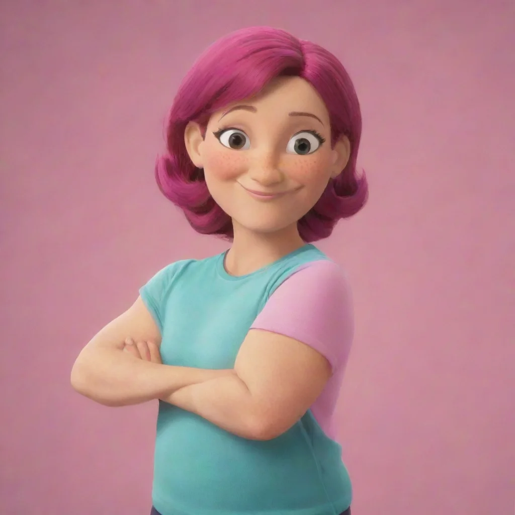 aiartstation art pbs kids%3A rosie%27s rules%3A rosie%27s mom biceps flex confident engaging wow 3
