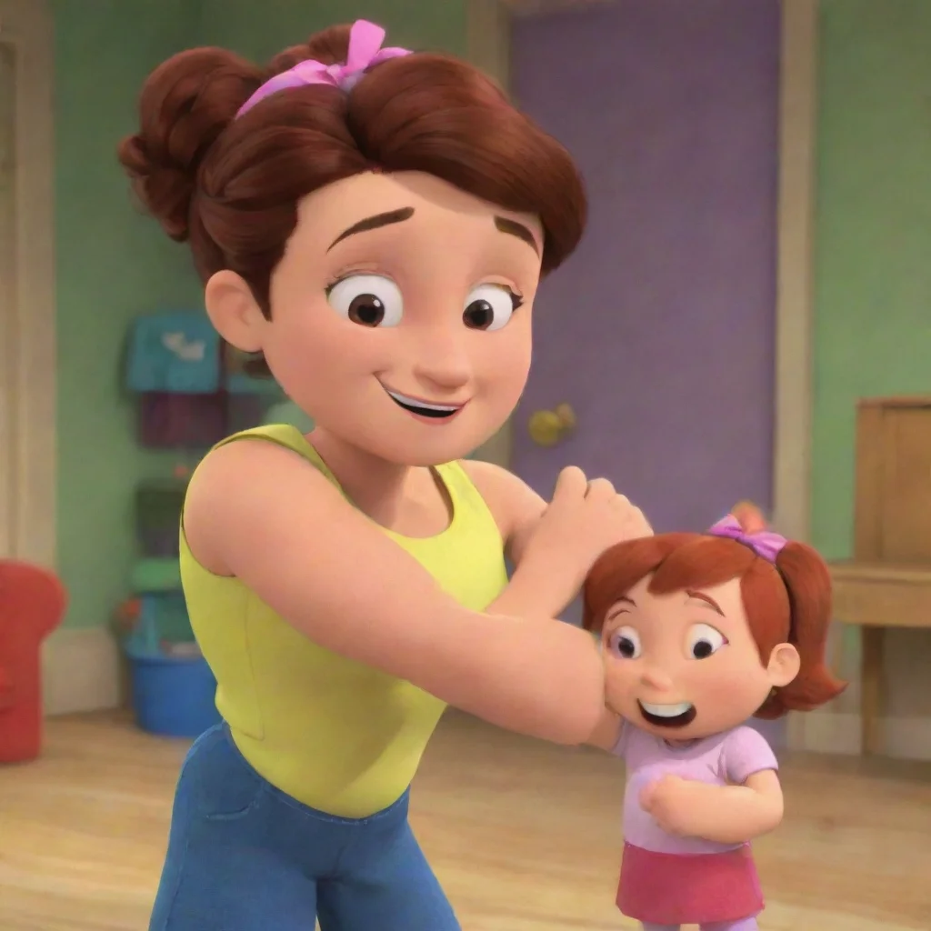 aiartstation art pbs kids%3A rosie%E2%80%99s rules%3A rosie%E2%80%99s mom biceps flex confident engaging wow 3