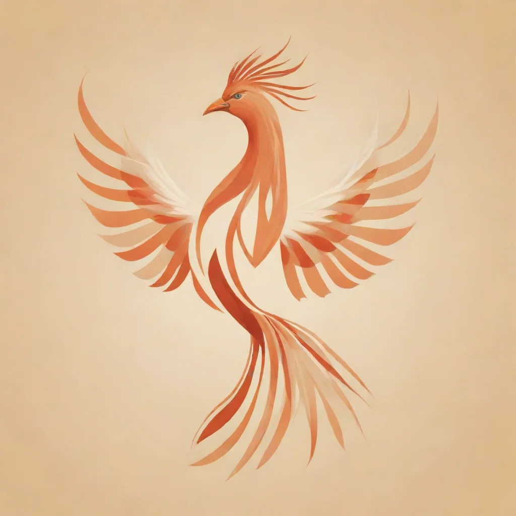 aiartstation art phoenix bird%2C simple lines in neutral colors confident engaging wow 3