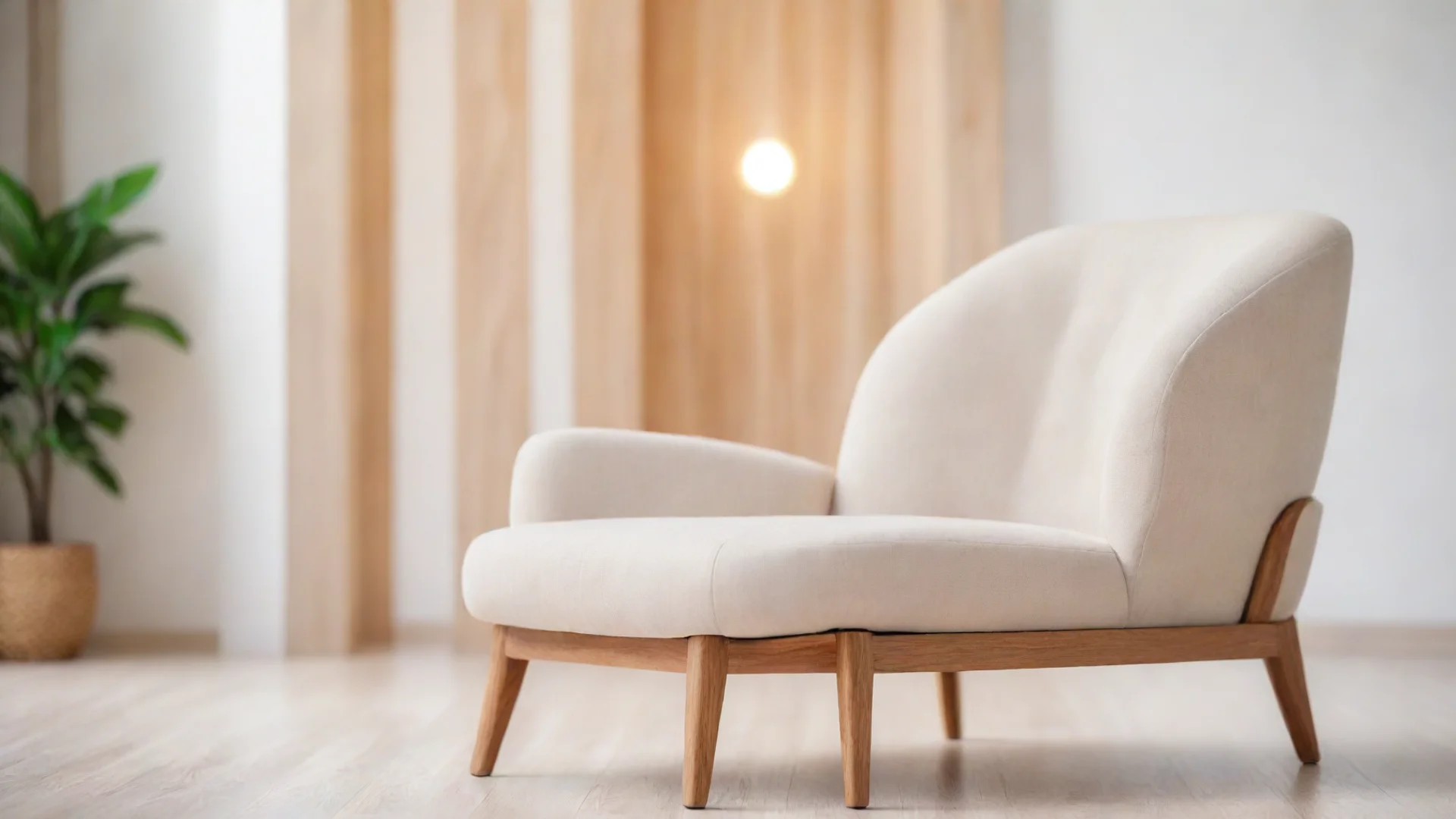 aiartstation art picture modern comfortable armchair with wood very light and bright blurred background%2C high quality product confident engaging wow 3 hdwidescreen