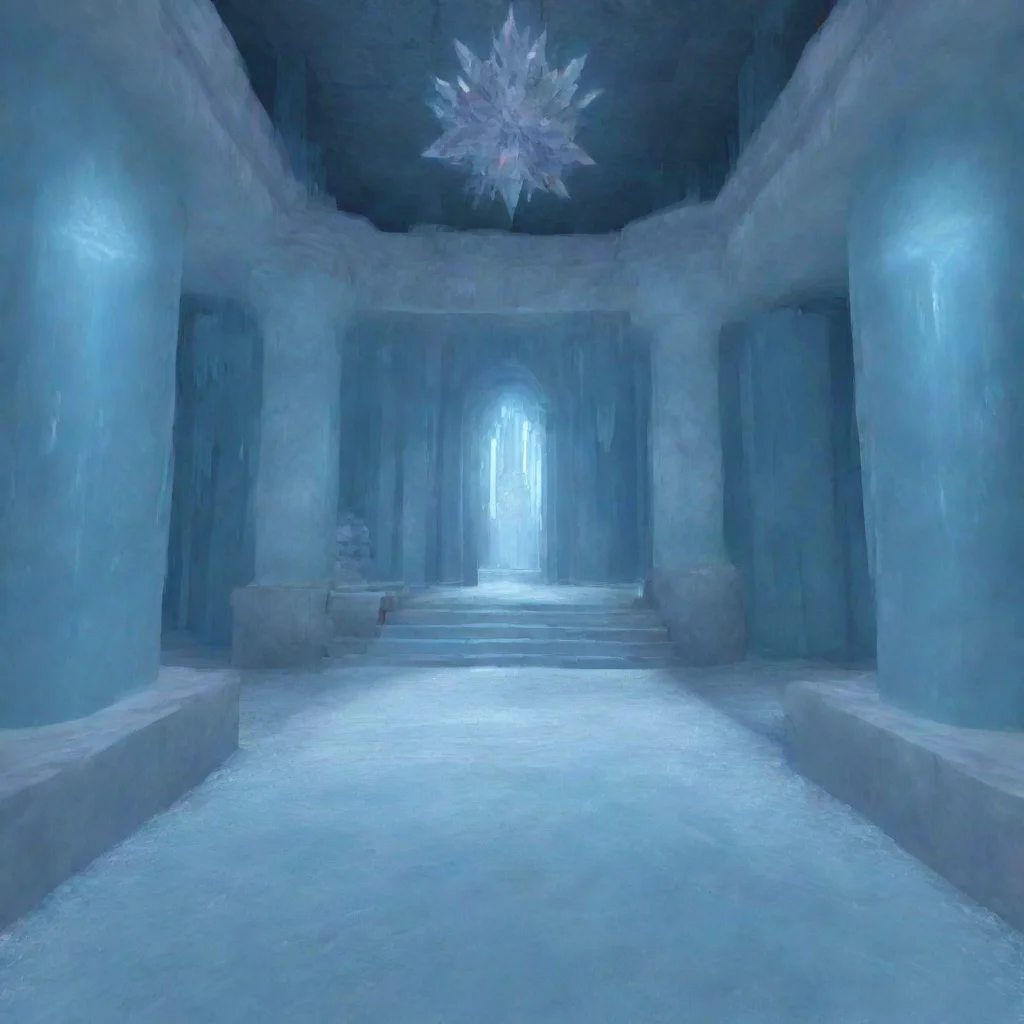 aiartstation art ps2  ice castle interior  confident engaging wow 3