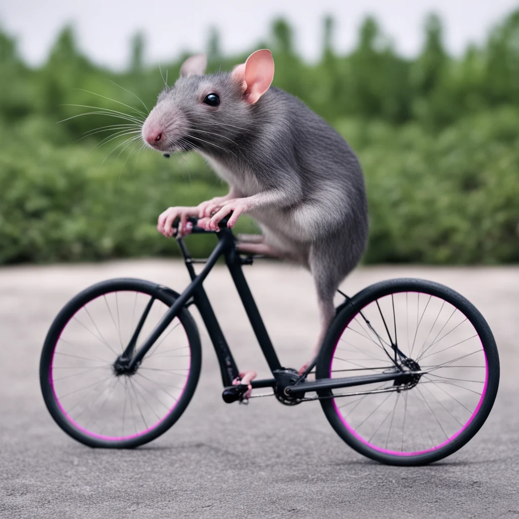aiartstation art rat on fixed gear confident engaging wow 3