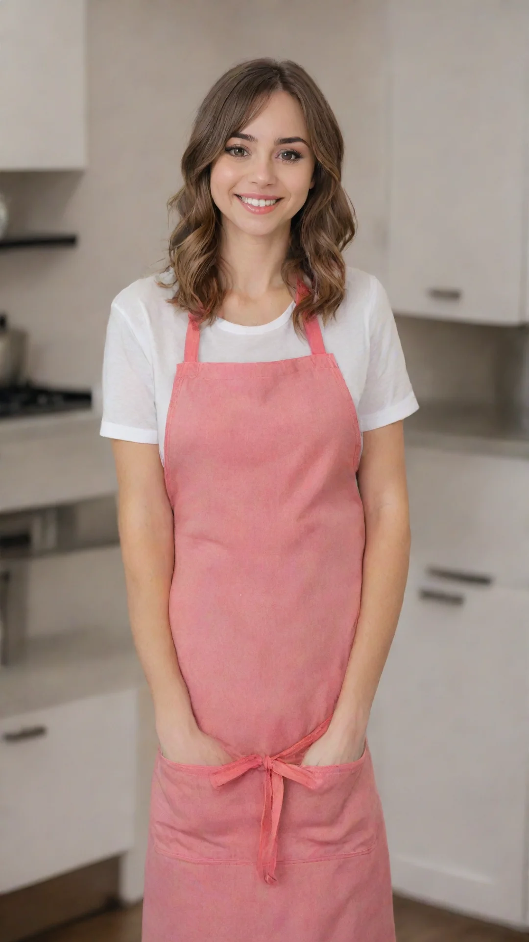aiartstation art riley reid in apron smiling  confident engaging wow 3 tall
