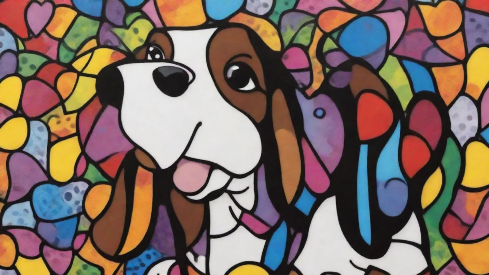 aiartstation art romero britto springer spaniel confident engaging wow 3 wide
