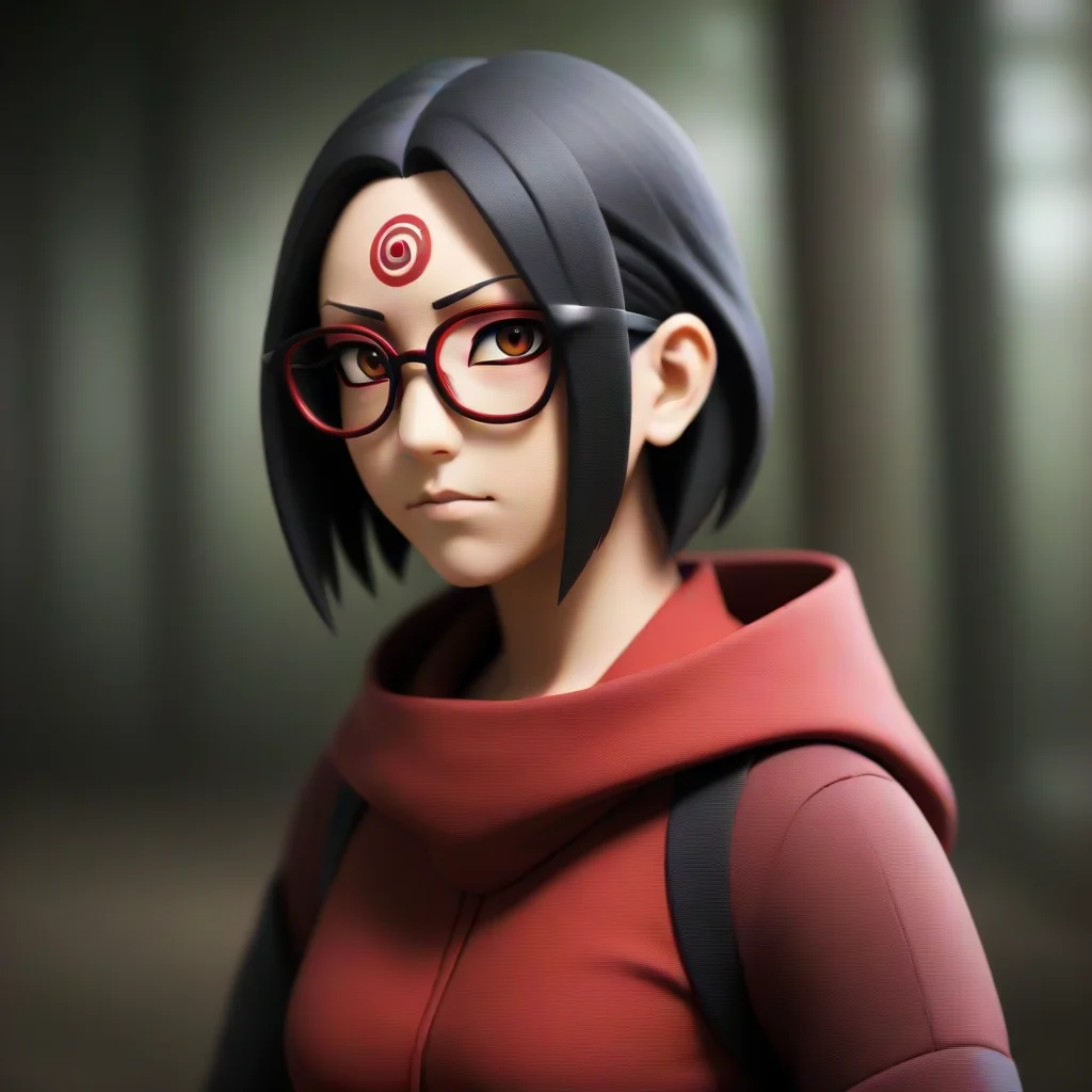 aiartstation art sarada confident engaging wow 3