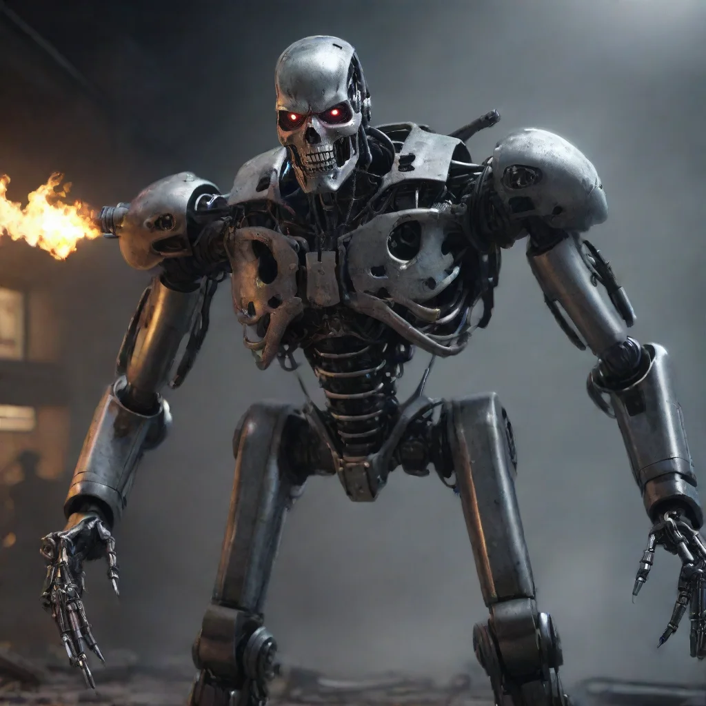 artstation art scary killbot death bringing ai robot terminator hd artstation confident engaging wow 3
