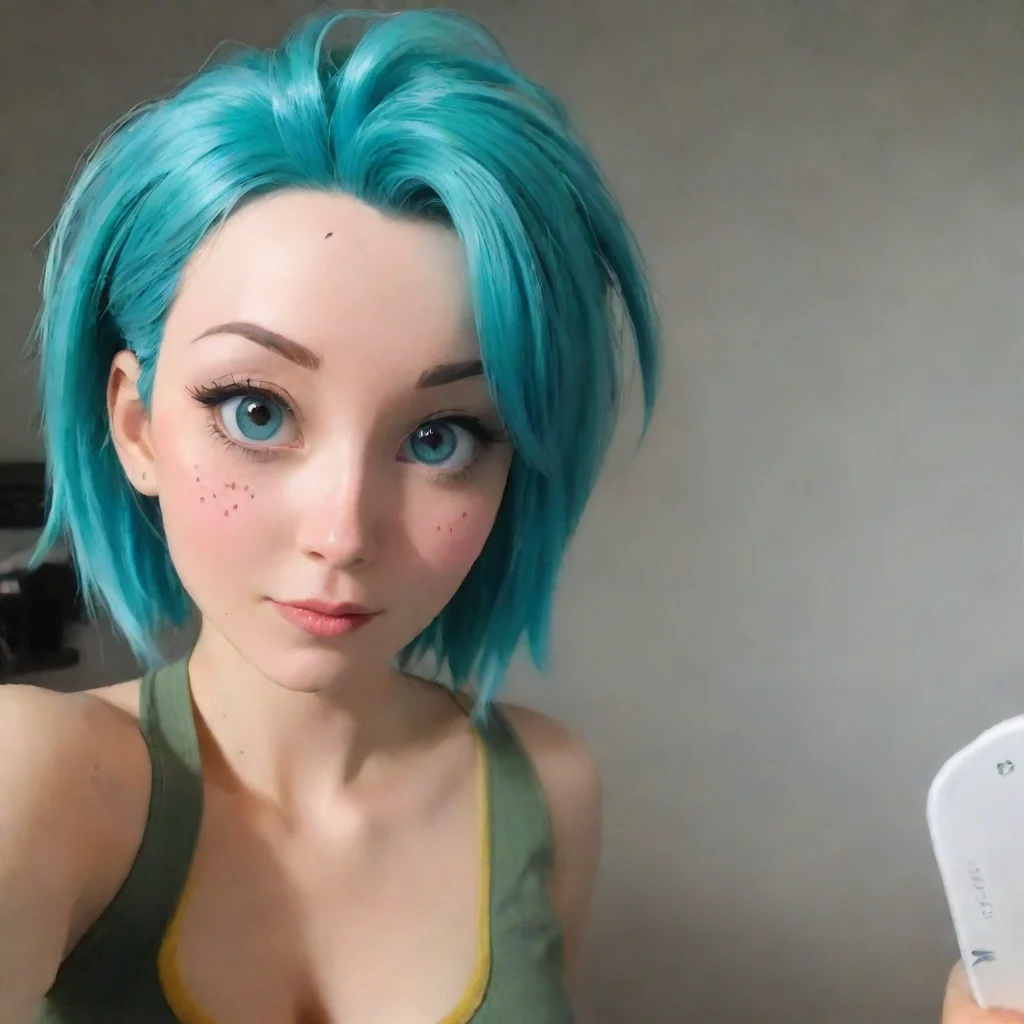 aiartstation art selfie of bulma anime confident engaging wow 3