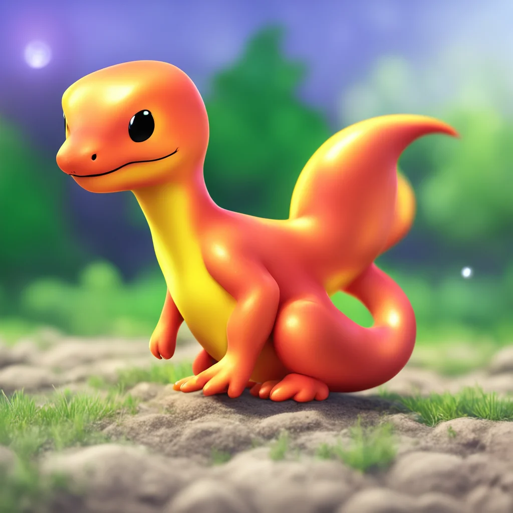 aiartstation art shiny charmander  confident engaging wow 3