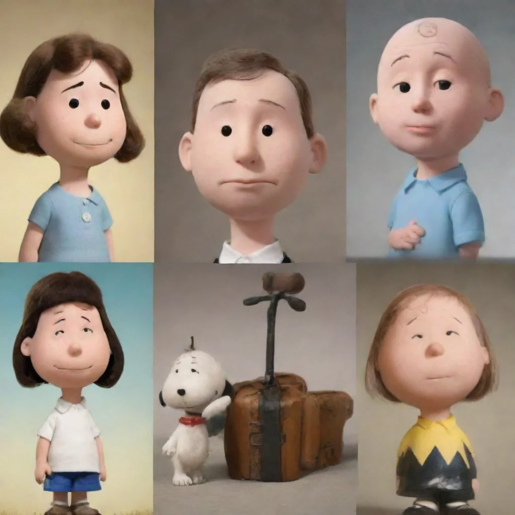 aiartstation art show the cast of the peanuts cartoons as if they were real people confident engaging wow 3
