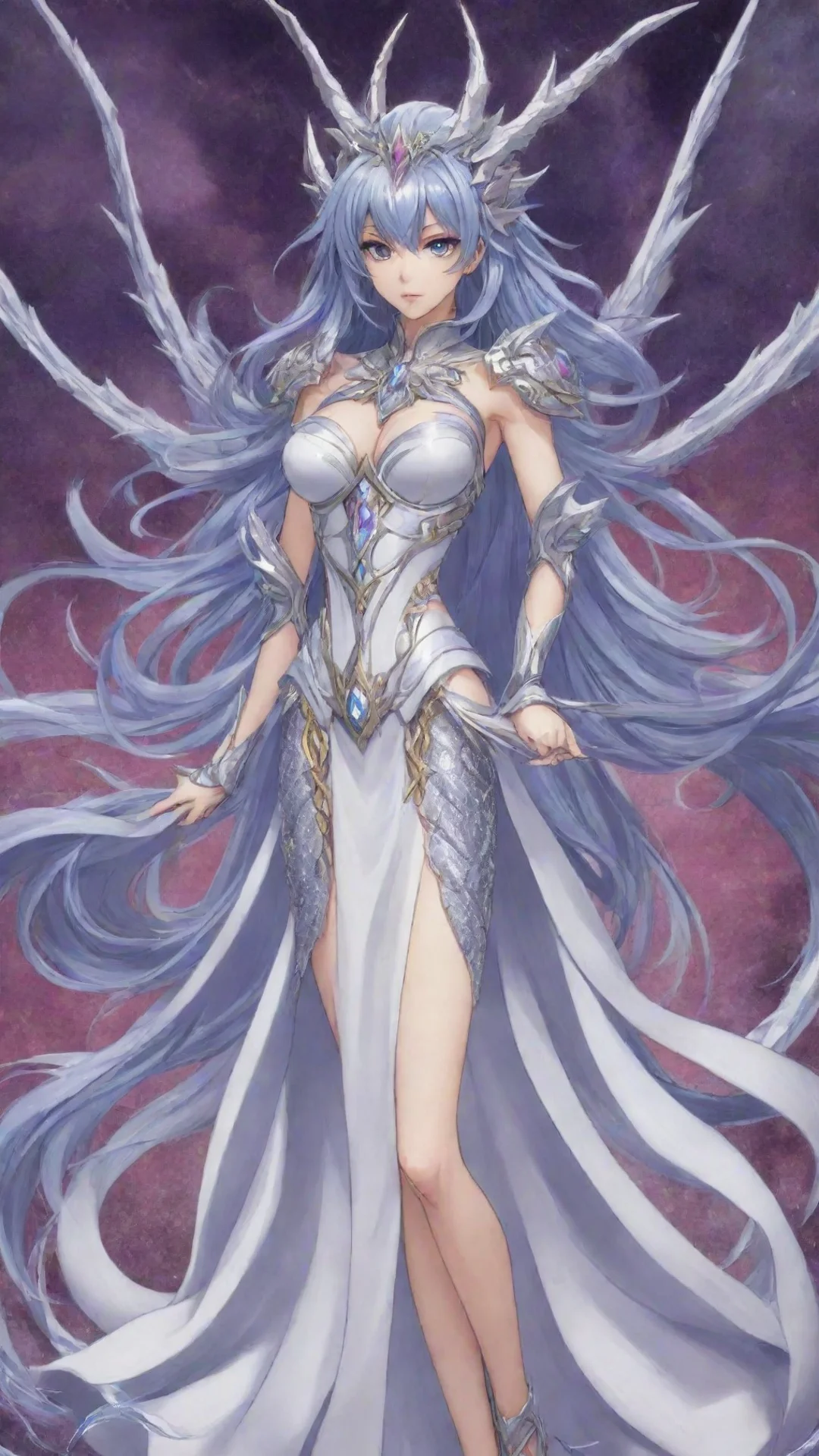 aiartstation art silver thorn dragon empress%2C venus luquier cardfight vanguard confident engaging wow 3 tall