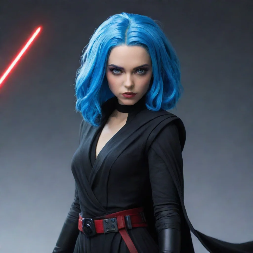 artstation art sith with blue hair confident engaging wow 3