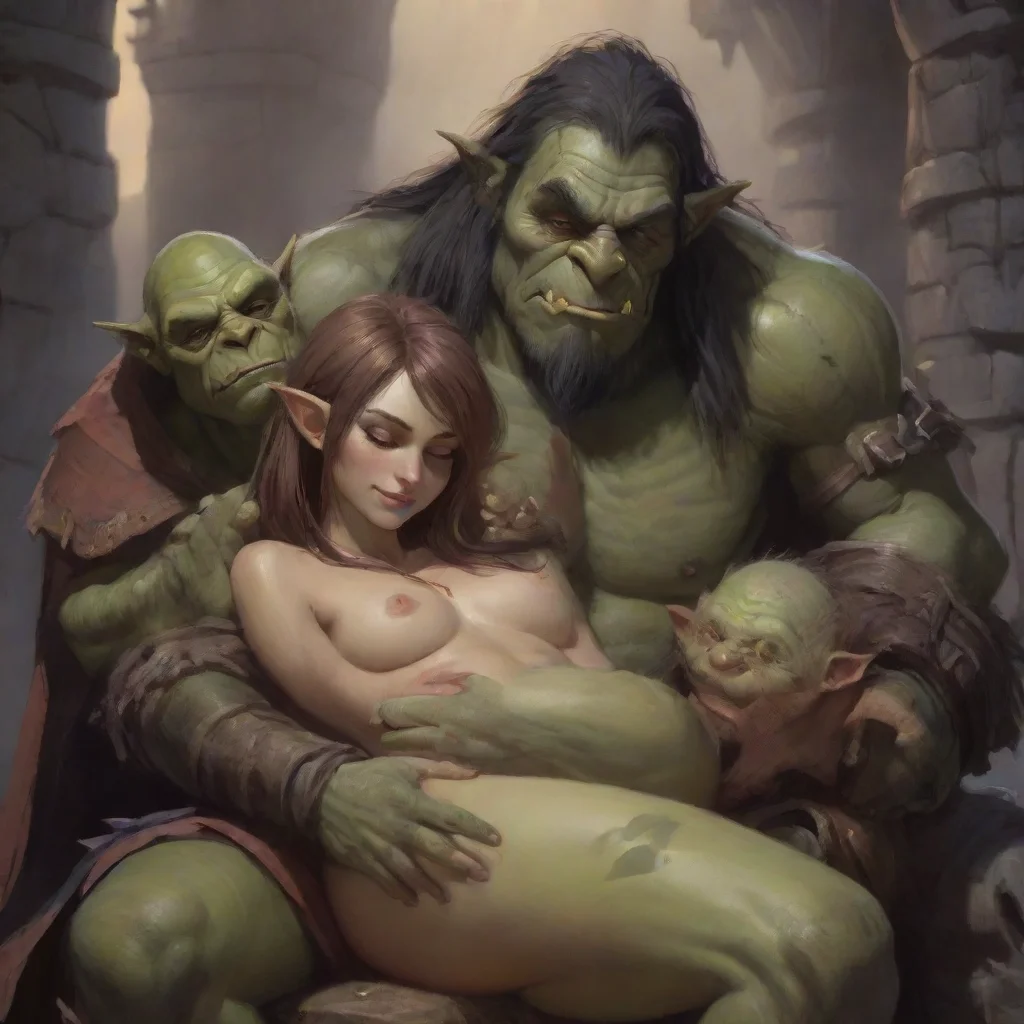 artstation art skinny mage cuddles with orcs confident engaging wow 3