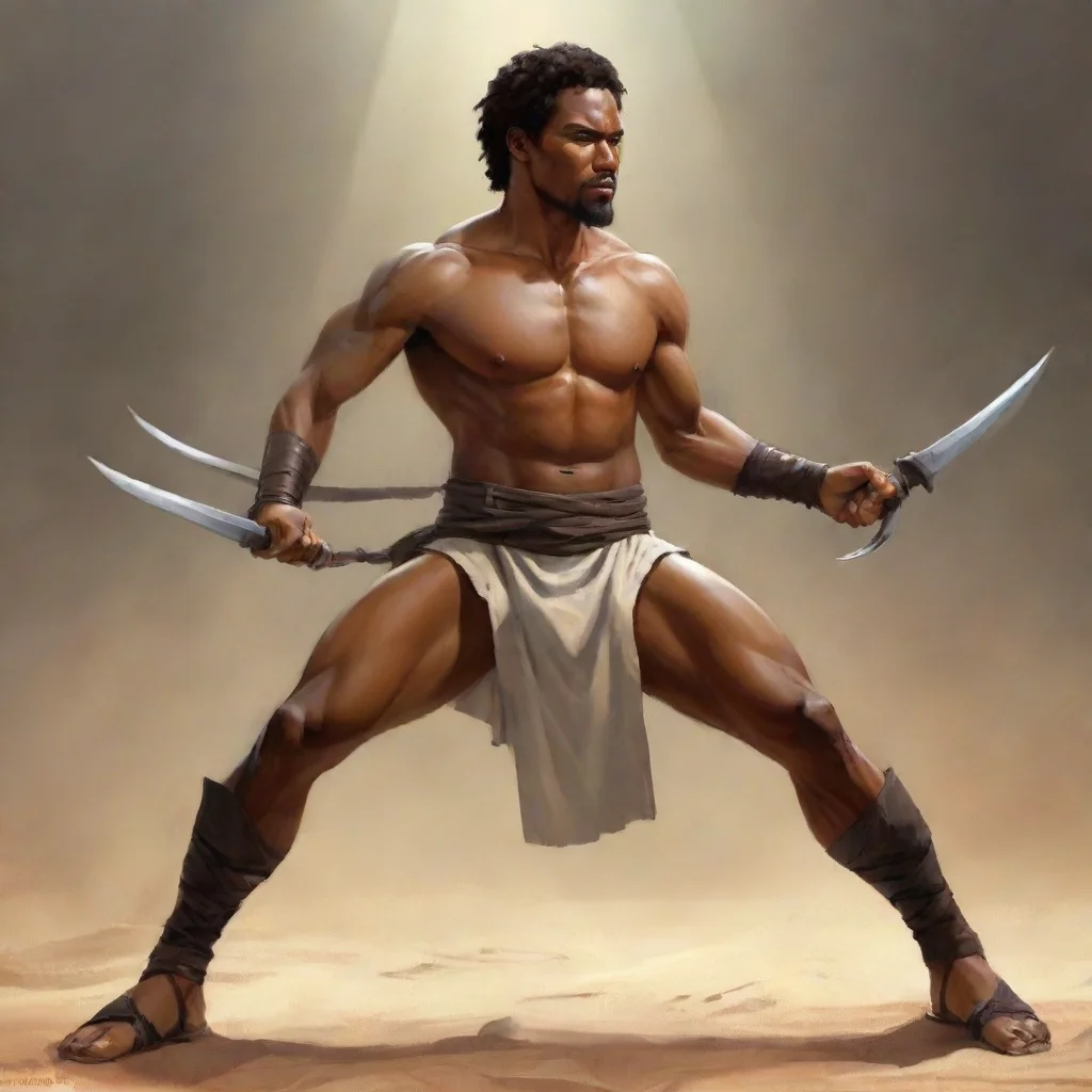 aiartstation art slave fighter  confident engaging wow 3