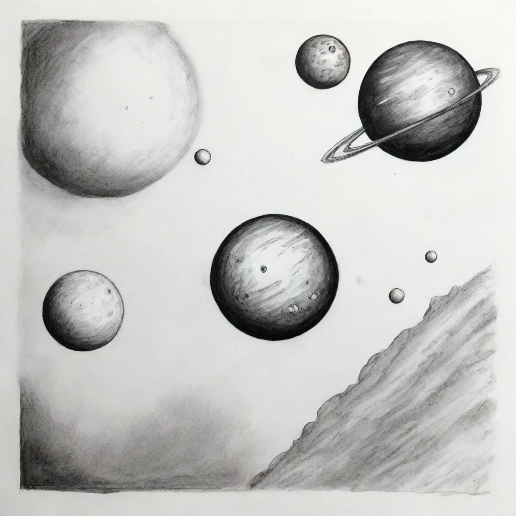 artstation art small spacehip planets ink drawing confident engaging wow 3