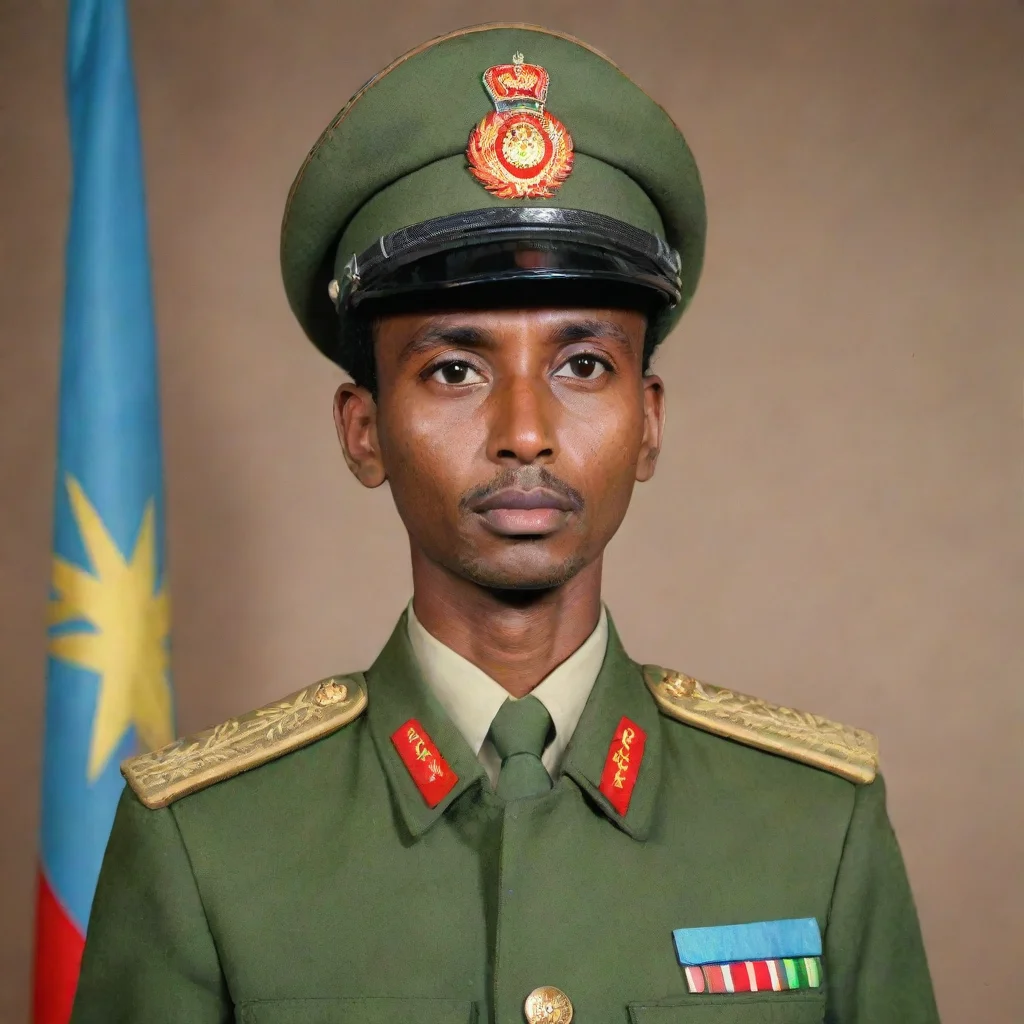 aiartstation art somali ethiopian in ccp military general uniform. in a ccp propaganda poster confident engaging wow 3