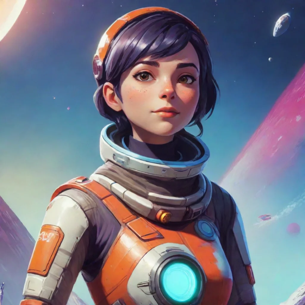 aiartstation art spacegirl no man%27s sky confident engaging wow 3